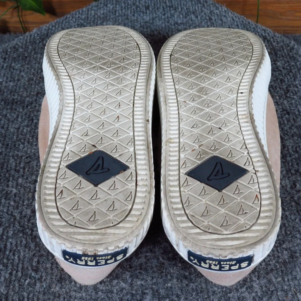 Sperry Crest Vibe Womens Sneakers Size 6 Casual Walking Shoes‎ Blush Pink Suede